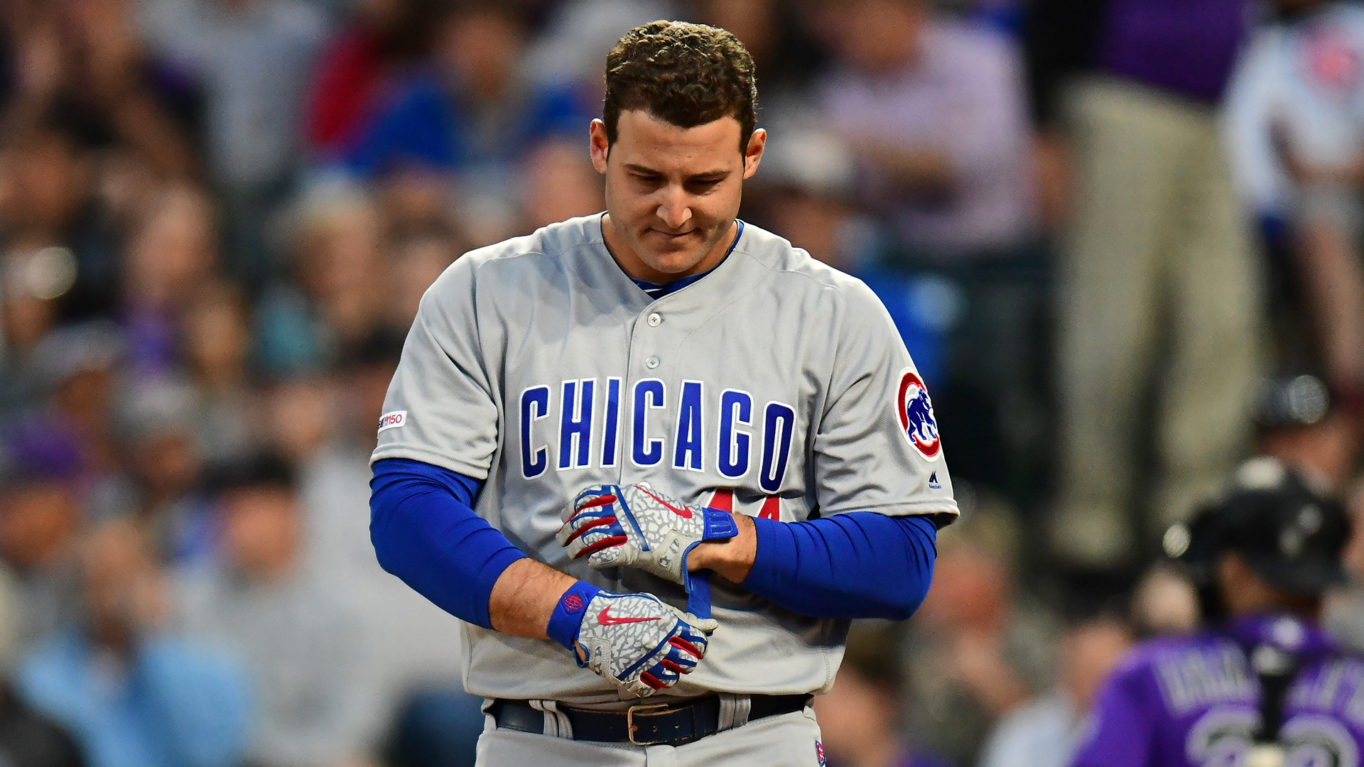 Rizzo Thumb - Chicago Cubs Jersey - HD Wallpaper 