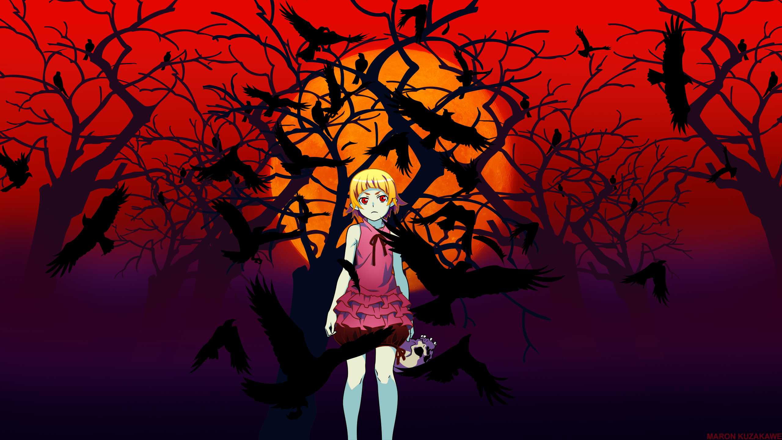 Oshino Shinobu Wallpaper 2560x1440 Wallpaper Teahub Io