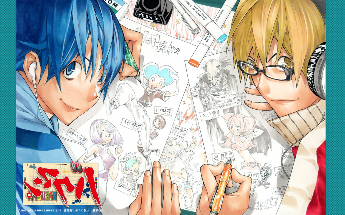 Mashiro Moritaka And Takagi Akito Drawn By Fan - HD Wallpaper 