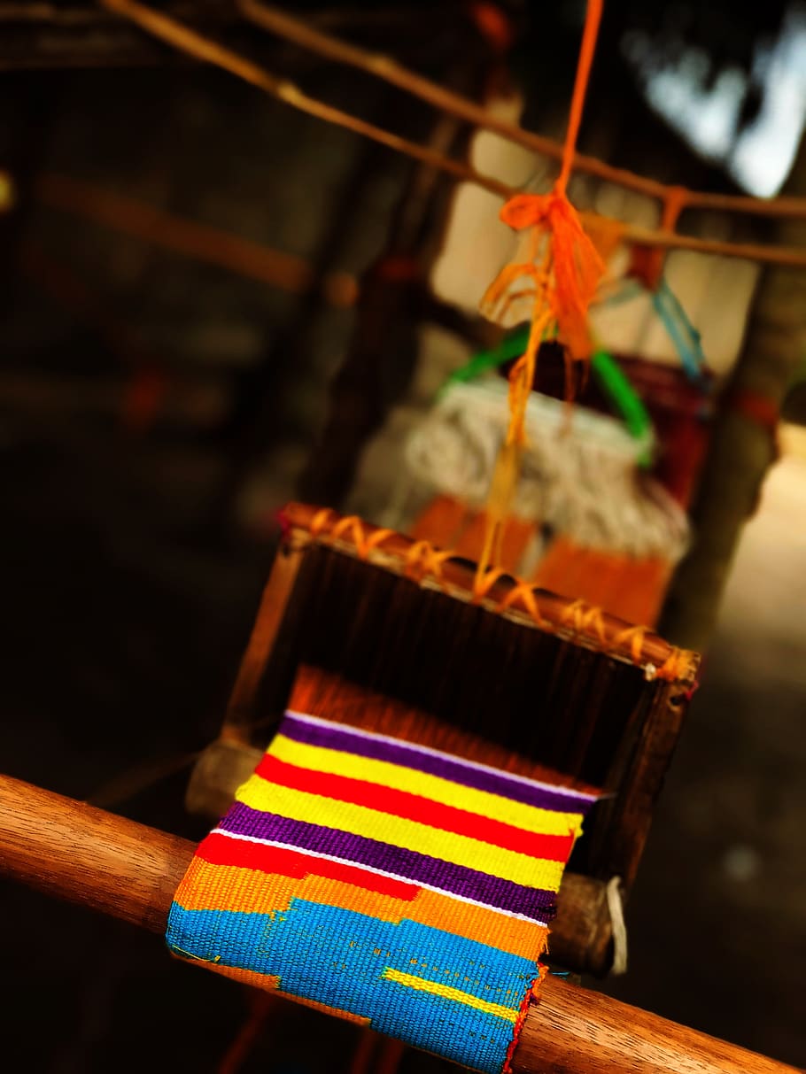 Kente, Loom, Tradition, Volta, Ghana, Weaving, Textile, - Hd Kentey - HD Wallpaper 