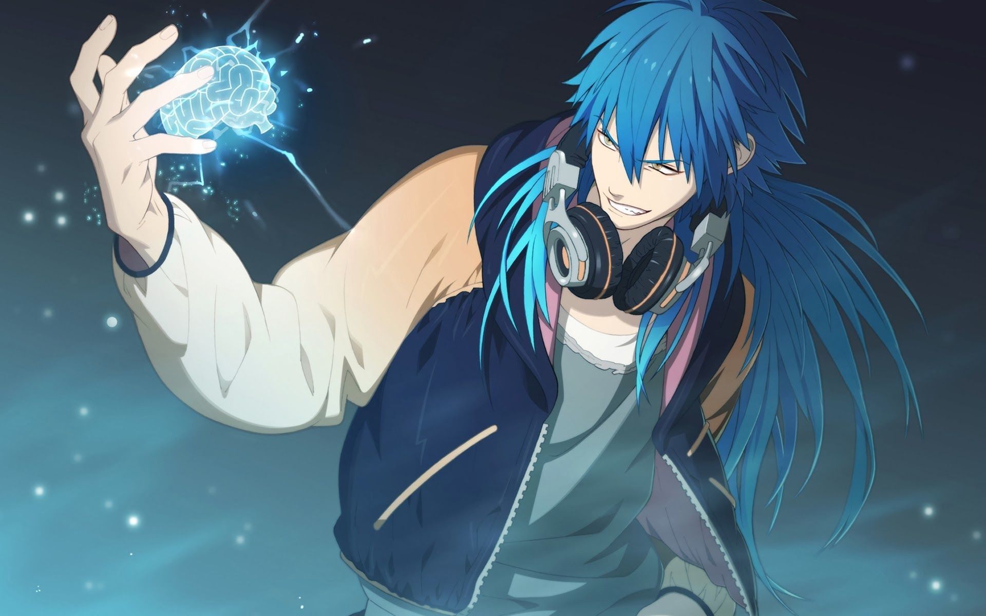 77 Awesome Anime Wallpapers On Wallpaperplay 
 Data-src - Anime Guy With Blue Hair - HD Wallpaper 