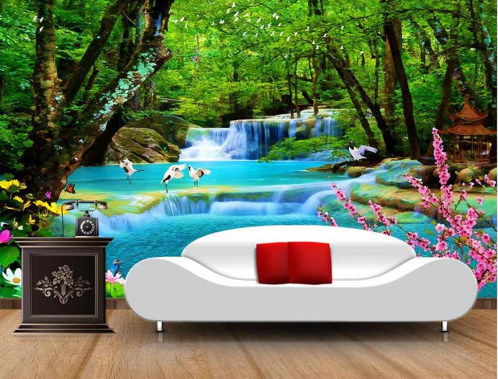 Custom 3d Photo Wall Paper The Forest Landscape Natural - Natural ...