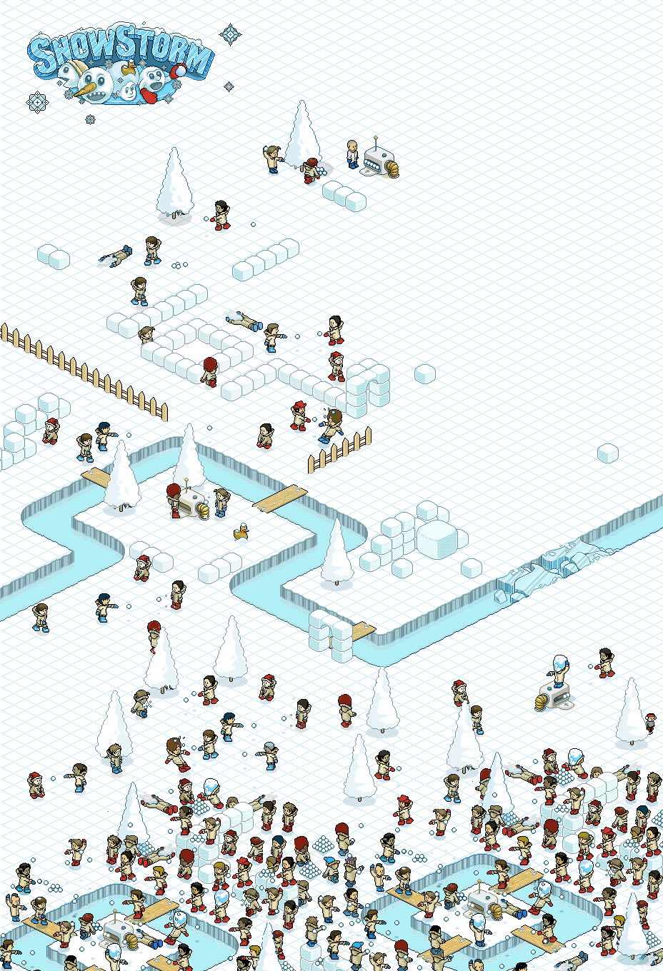 Habbo Snow Background - HD Wallpaper 