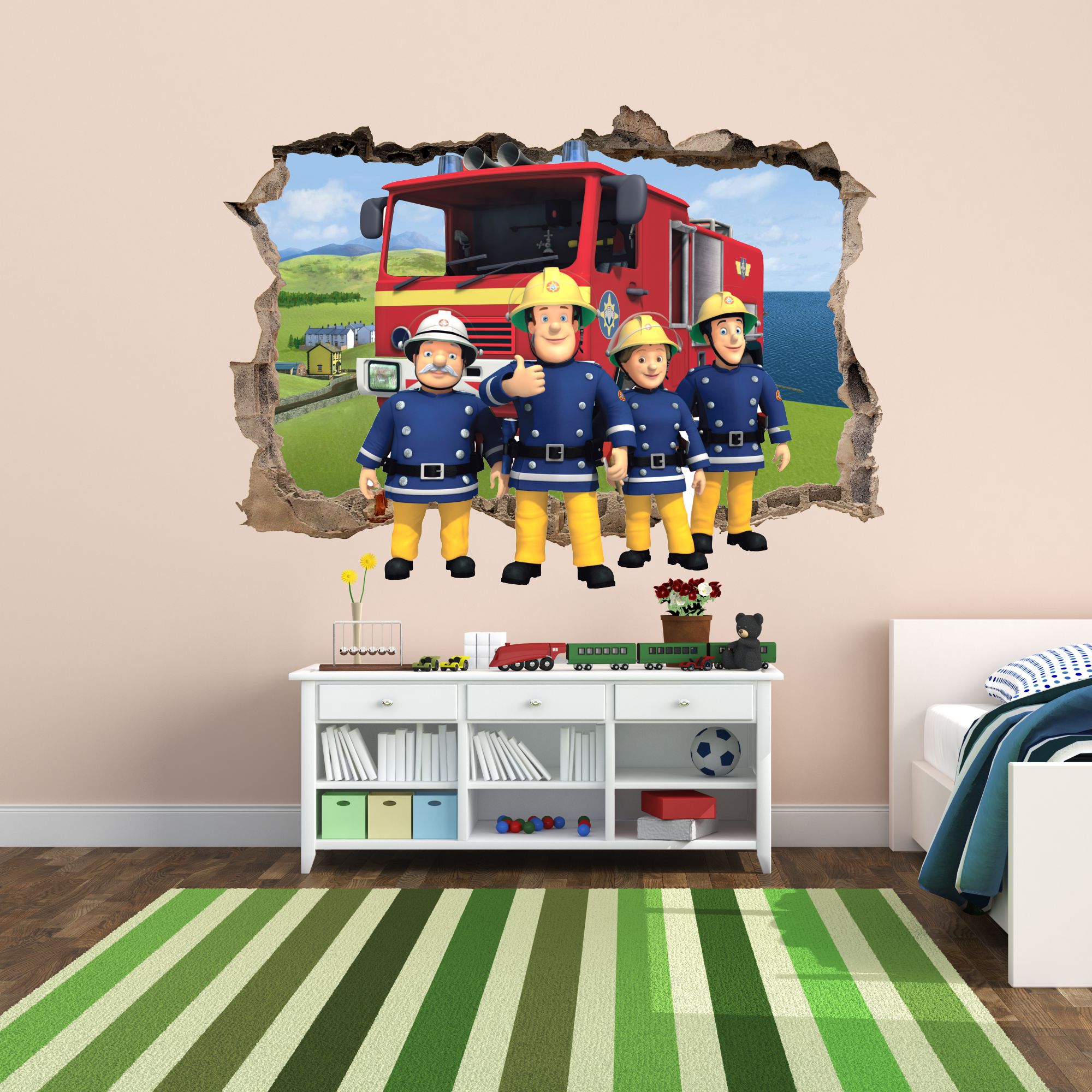 Children Room Fierman Sam - HD Wallpaper 