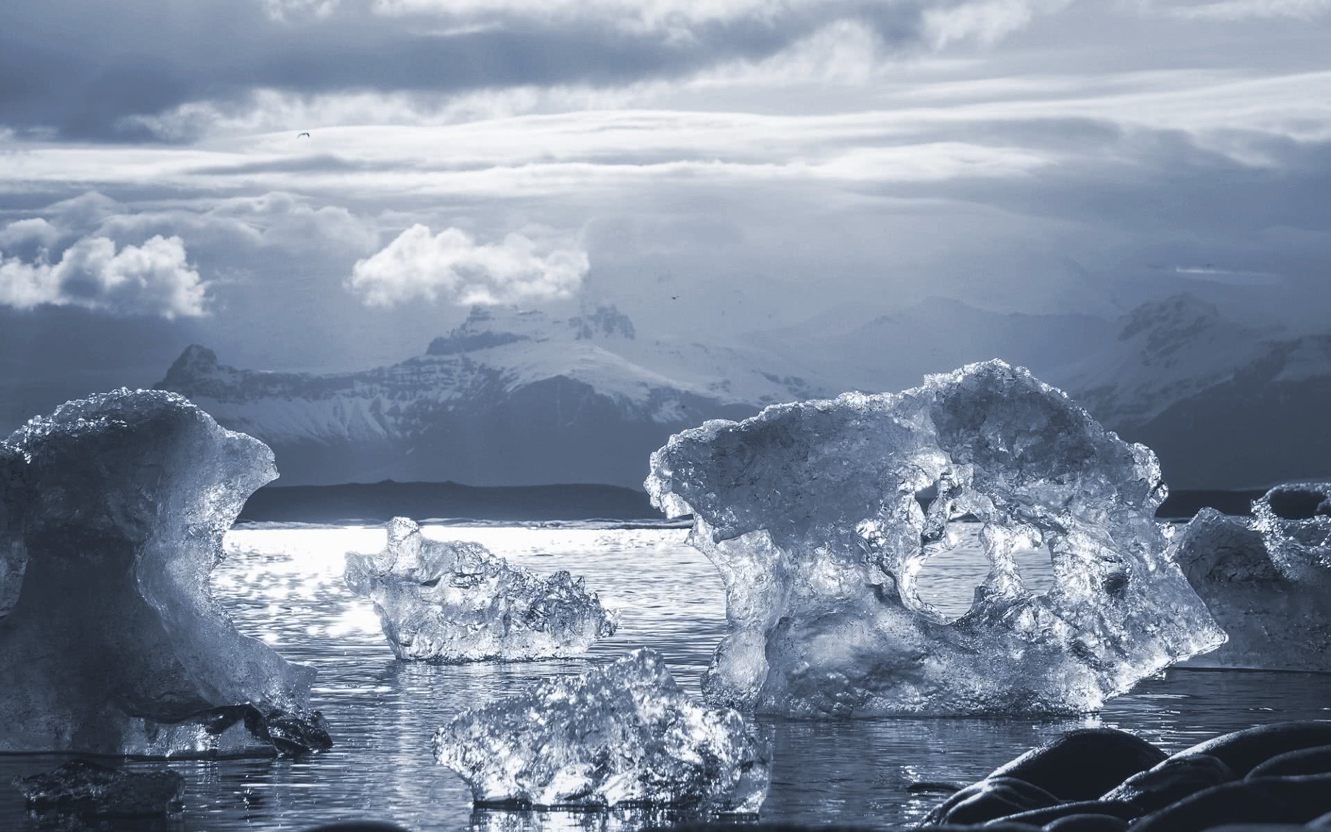 Melting Ice - Paysage Antarctique - HD Wallpaper 