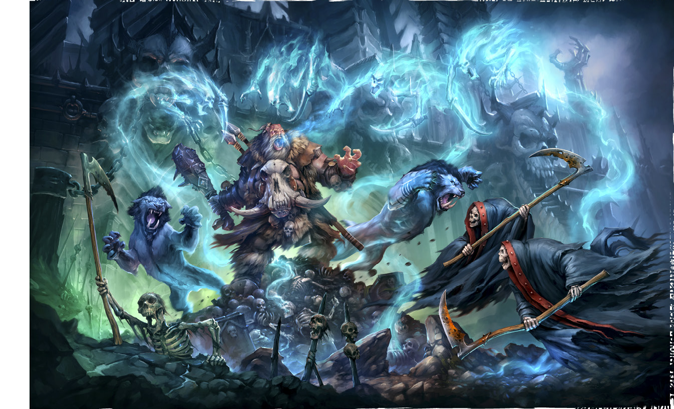 Warhammer Beastclaw Raiders Art - HD Wallpaper 