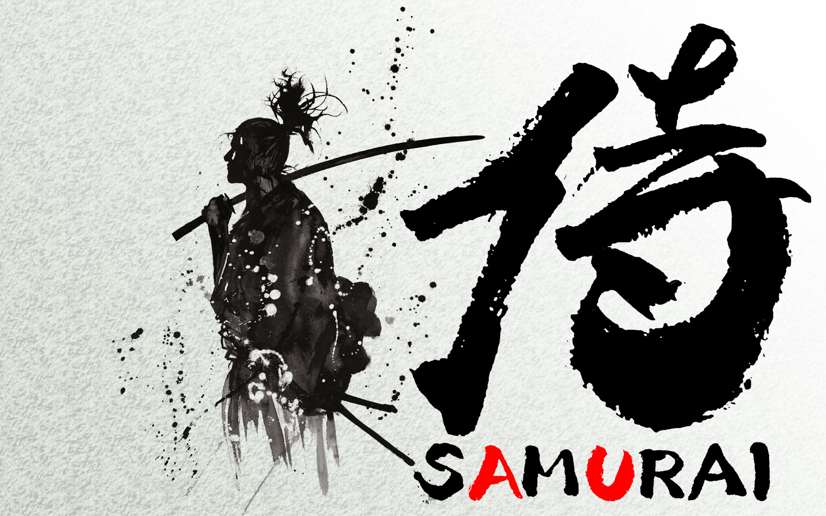 Samurai Wallpaper - Samurai Black And White Png - HD Wallpaper 