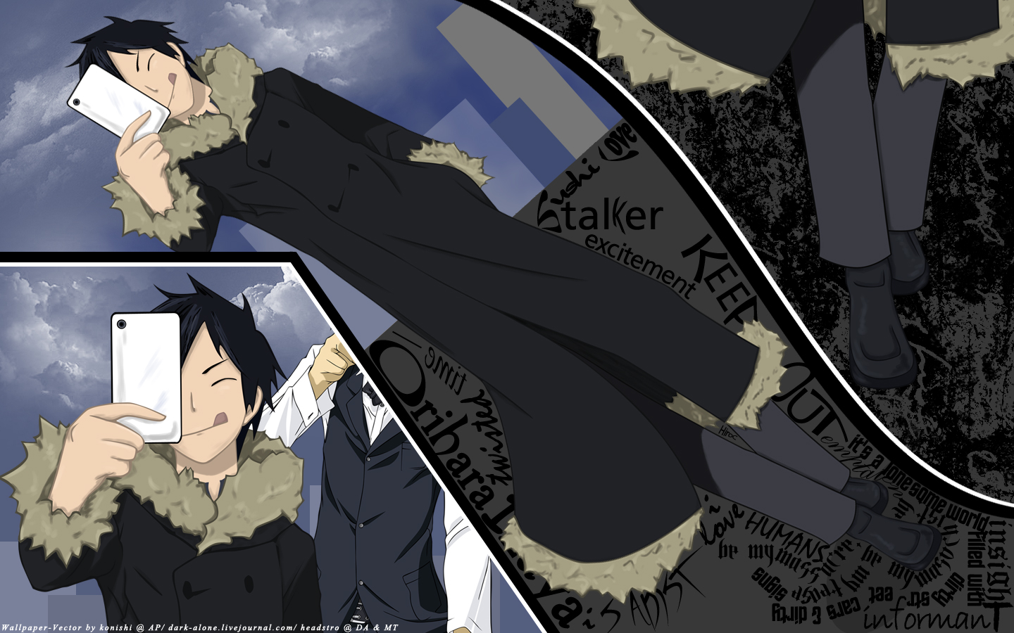 Suzuhito Yasuda, Brains Base, Durarara , Izaya Orihara - Cartoon - HD Wallpaper 