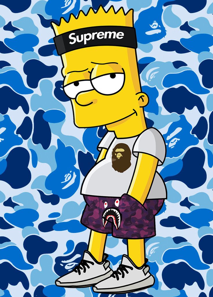Supreme Bart Wallpaper - Supreme Wallpaper Bart Simpson - 736x1024 ...