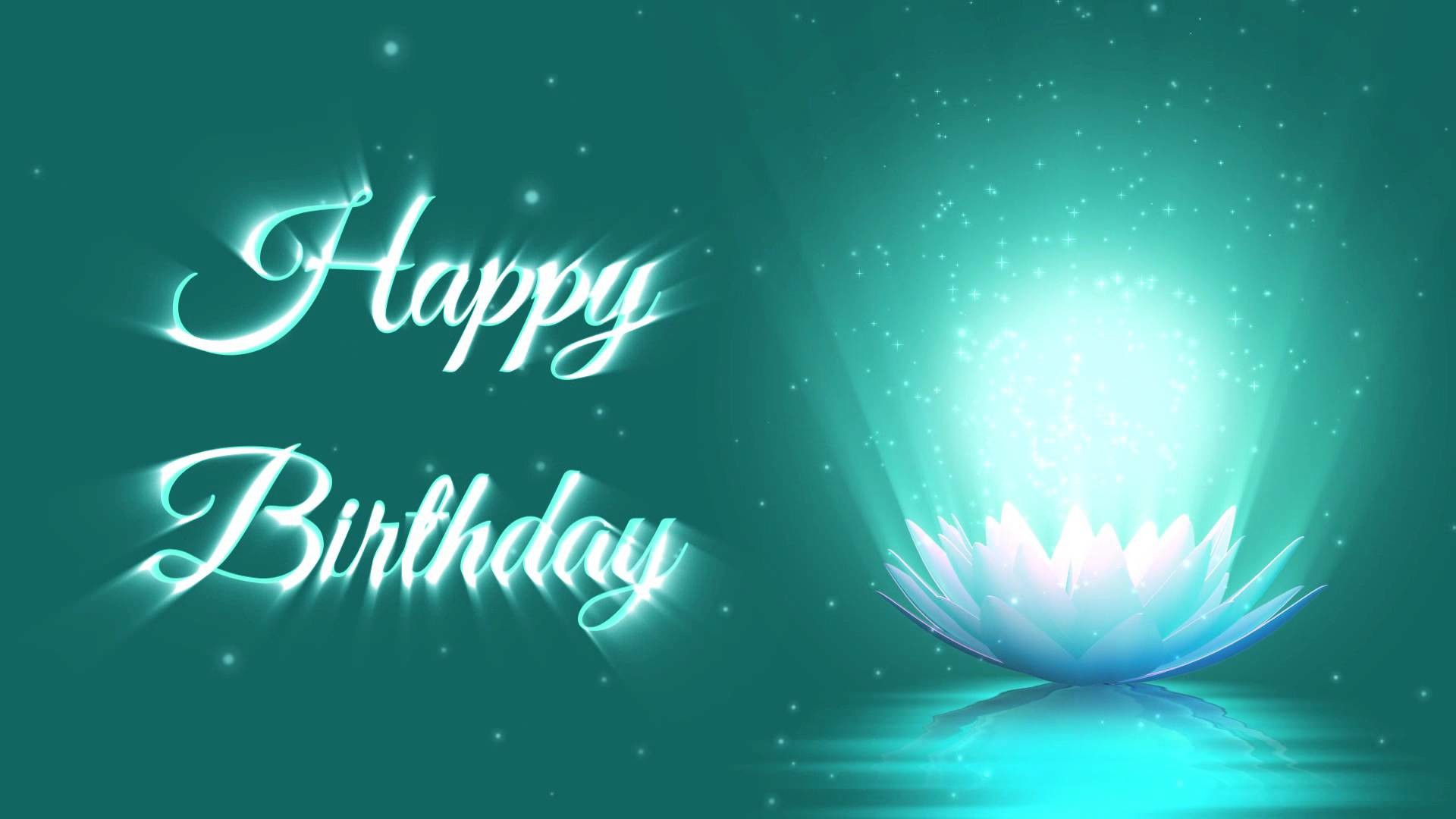 Lotus Flower Animation - Happy Birthday Wishes Background - 1920x1080  Wallpaper 