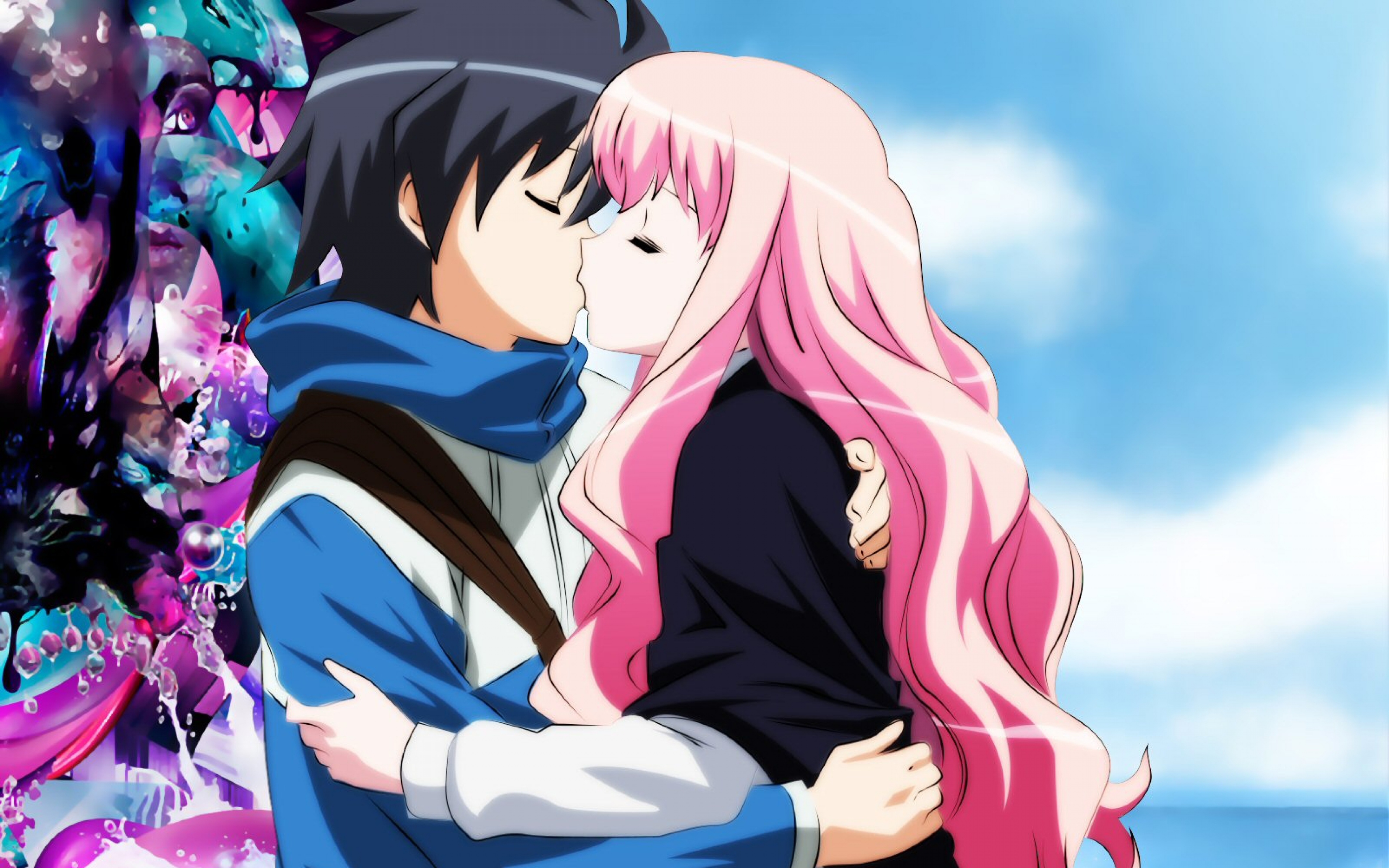 366 3660500 Boy Girl Kiss Anime Girl And Boy Kiss 