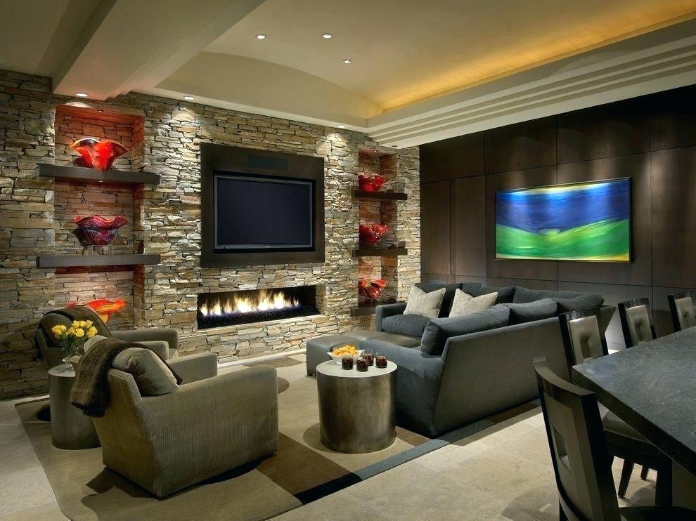 Brick Feature Wall Living Room - HD Wallpaper 