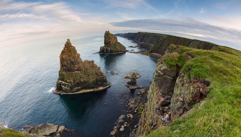 Scotland, North Sea, Duncansby Stacks, Scotland, North - Duncansby Head ...