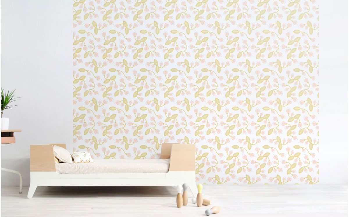 Pastel Floral Wallpaper For Kids Room Girls Room Or Papier Peint Bebe Fille 10x745 Wallpaper Teahub Io