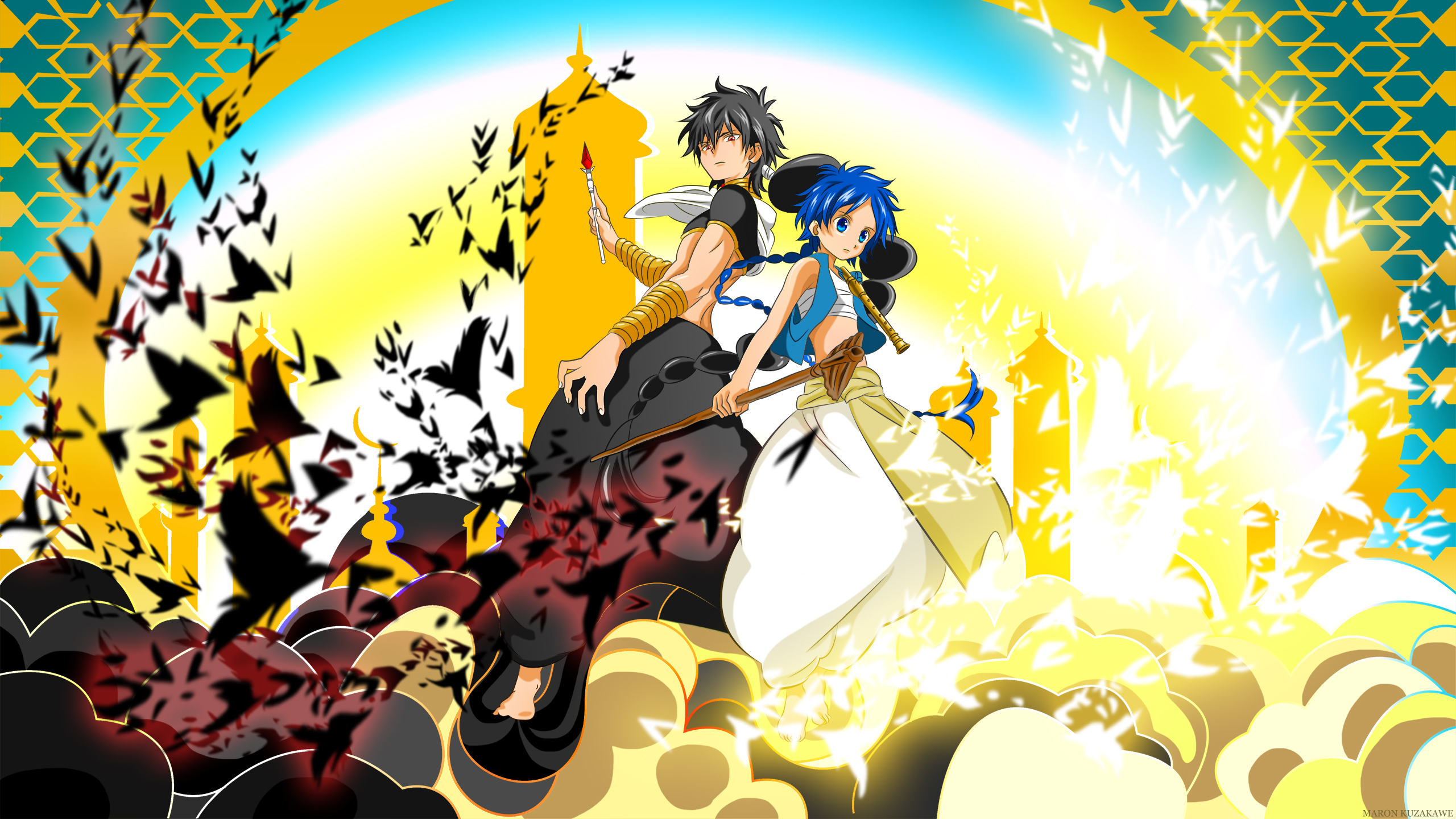 Magi The Labyrinth Of Magic Walpaper 2560x1440 Wallpaper Teahub Io