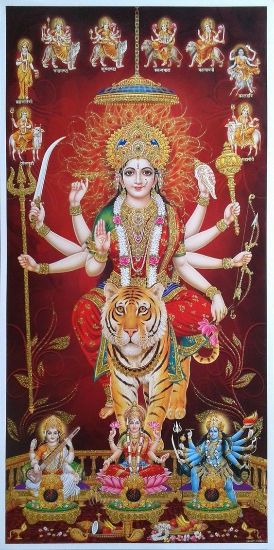 Maa Durga Mobile Wallpaper - Maa Durga Mobile Wallpaper Hd - 564x1132  Wallpaper 