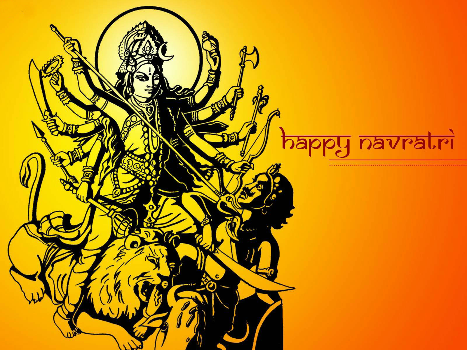 Chaitra Navratri - Durga Puja Background Png - 1600x1200 Wallpaper -  