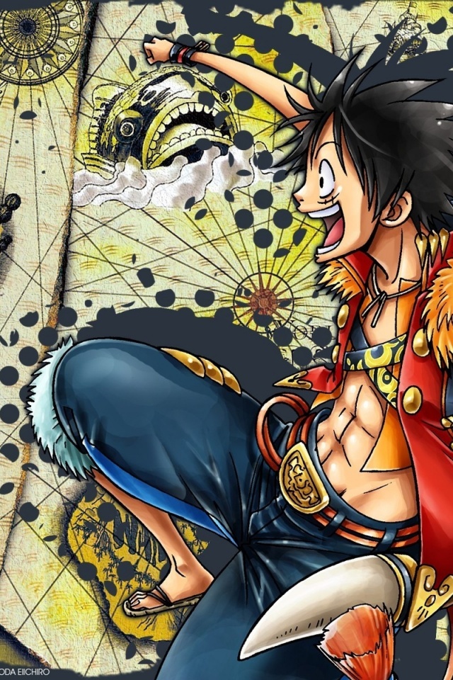 One Piece Luffy Wallpaper Iphone 640x960 Wallpaper Teahub Io