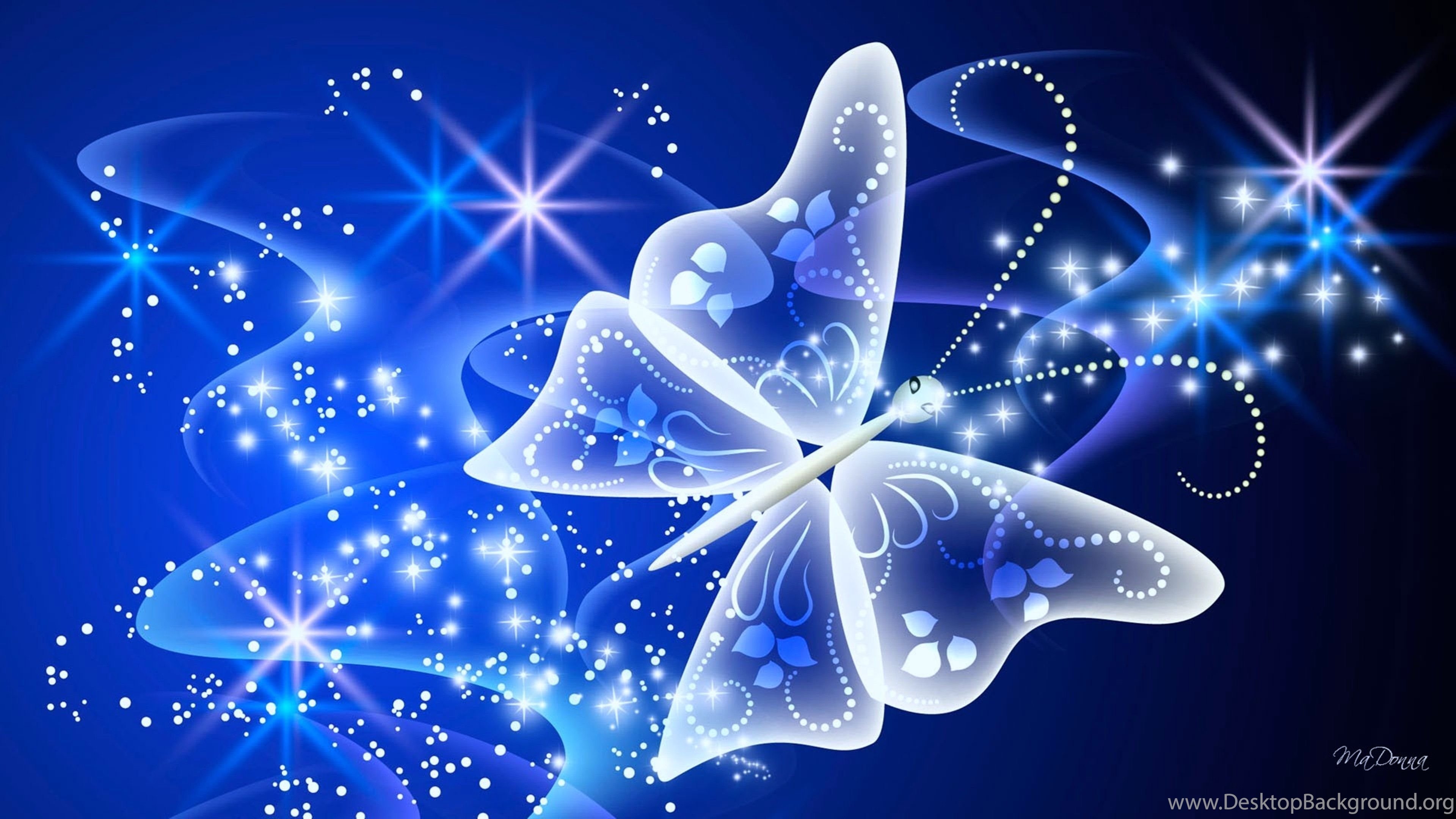 Free Blue Butterfly Wallpaper Data Src /w/full/e/d/d/368027 - Desktop  Background Magical Beautiful - 3840x2160 Wallpaper 