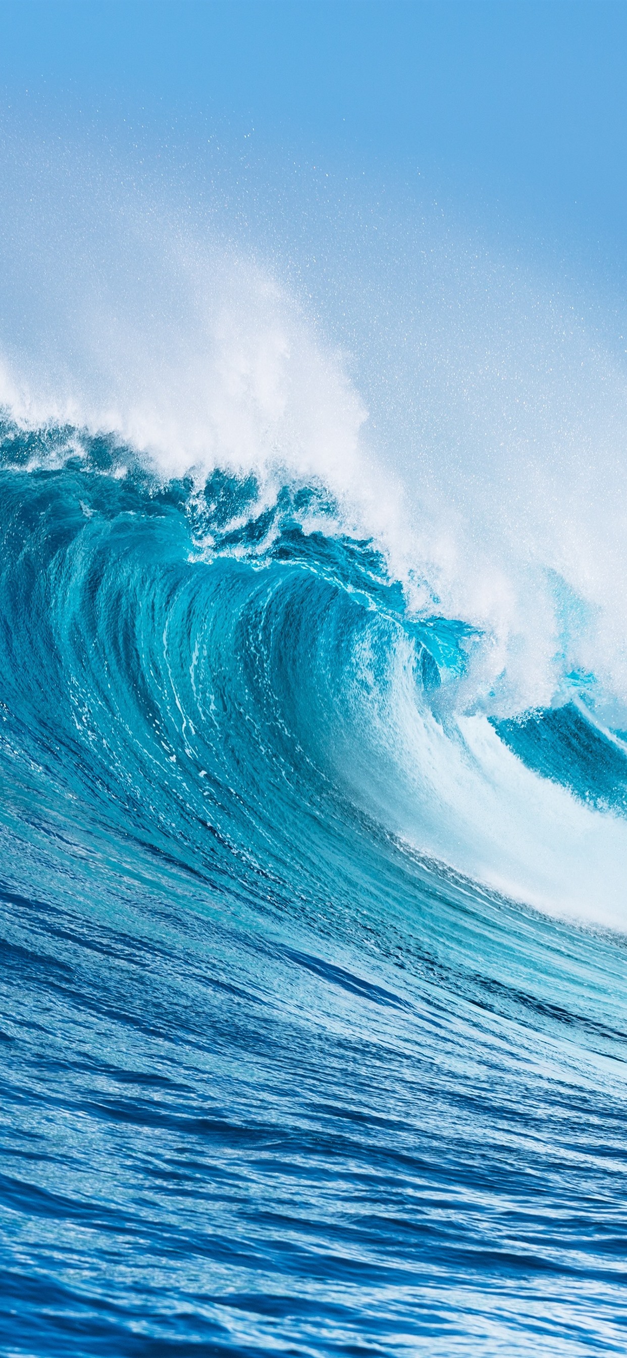Iphone Wallpaper Sea Wave Rolls Water Splash 1242x2688 Wallpaper Teahub Io