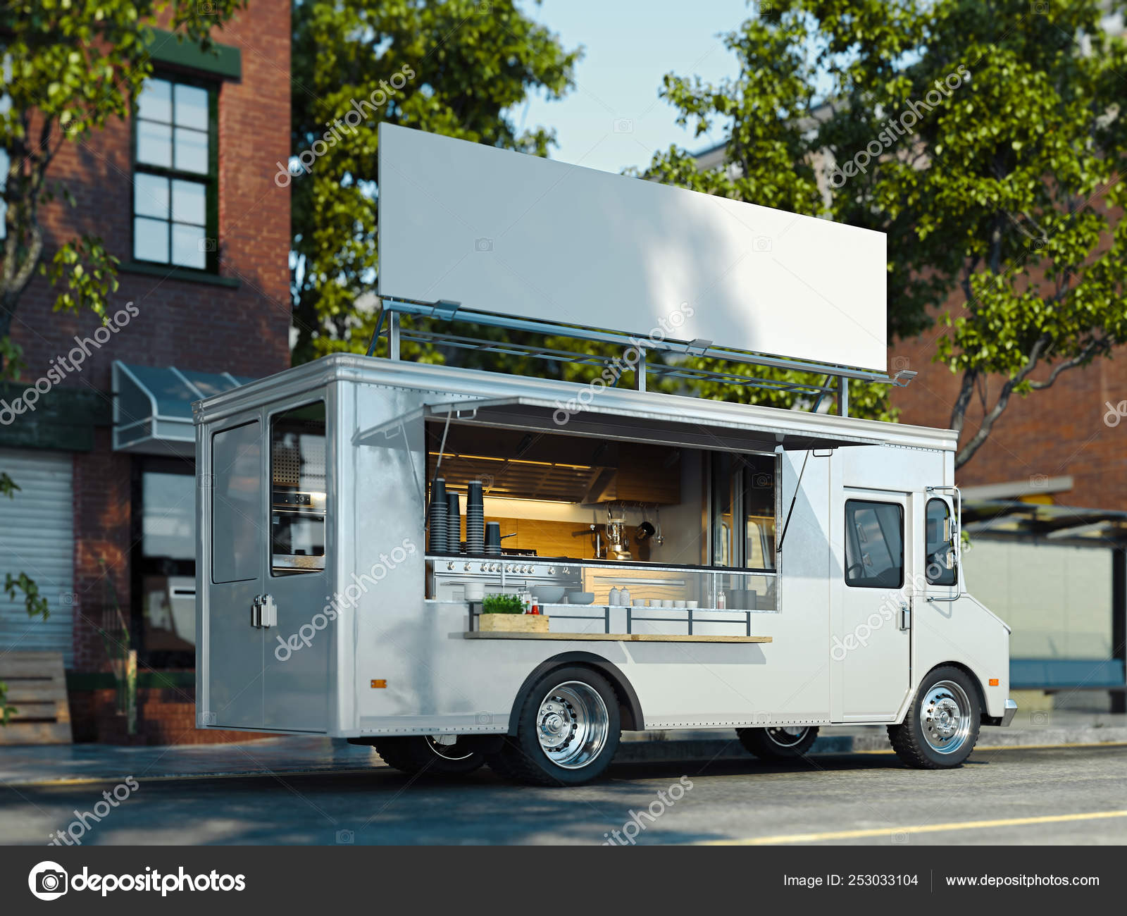 White Food Truck Free - 1600x1300 Wallpaper - teahub.io