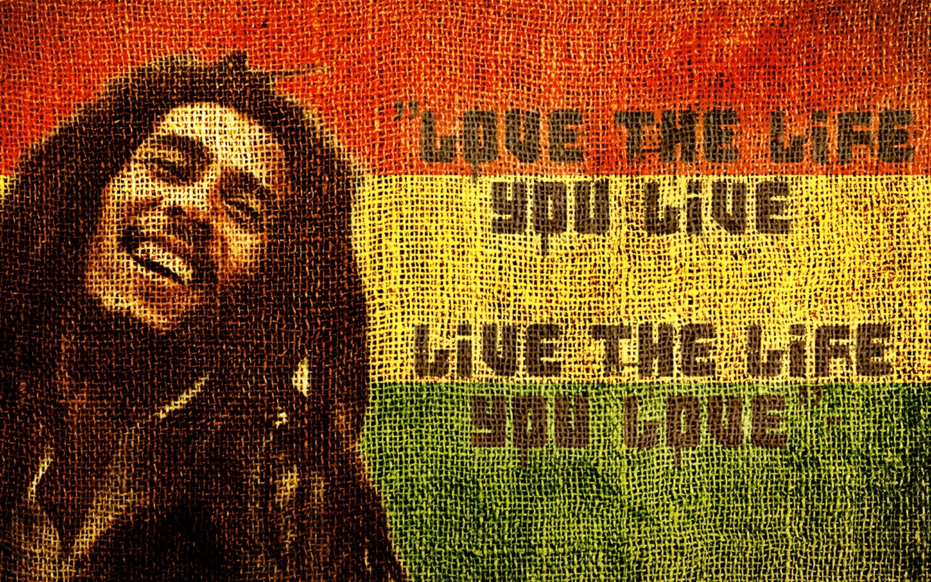 Bob Marley Love The Life You Live 3248 Wallpaper - Bob Marley - HD Wallpaper 