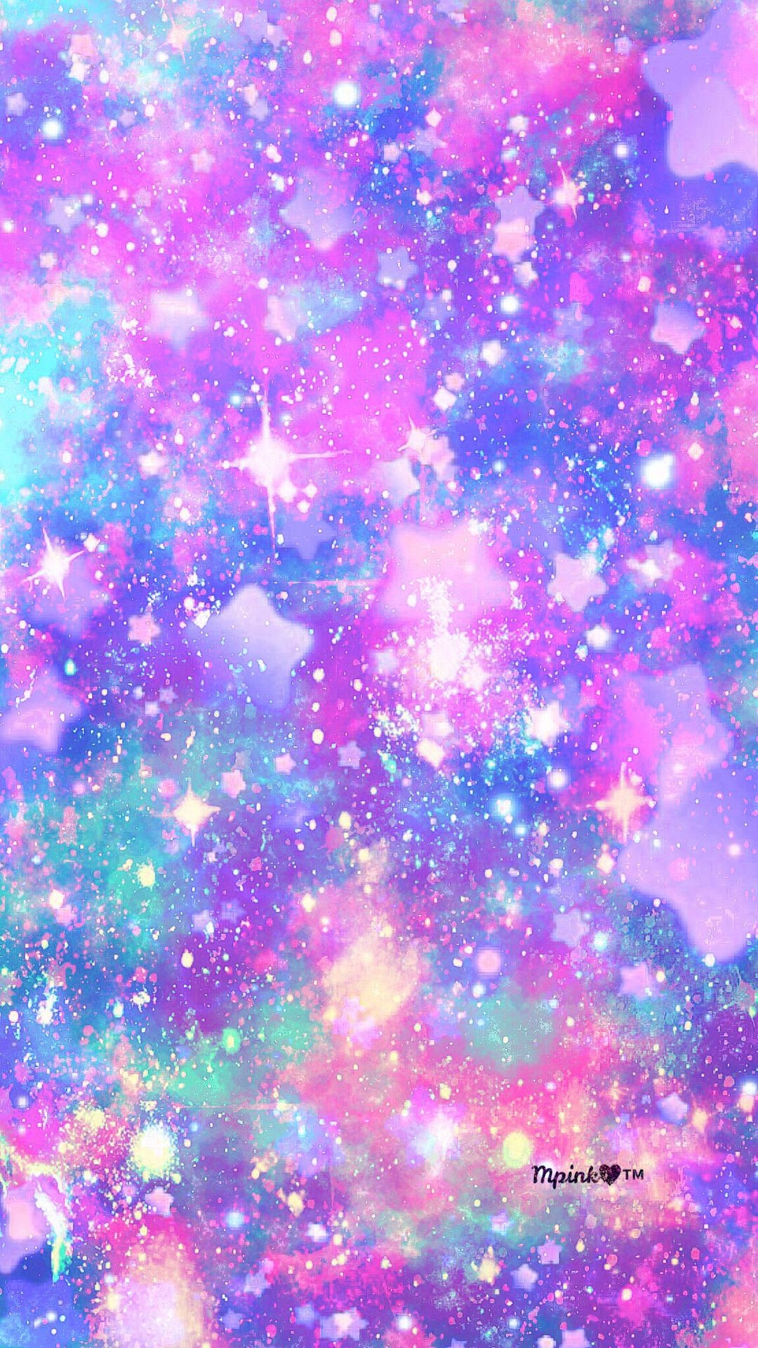 Cute Colorful Backgrounds - Blue Purple Pastel Galaxy - 736x1308 Wallpaper  