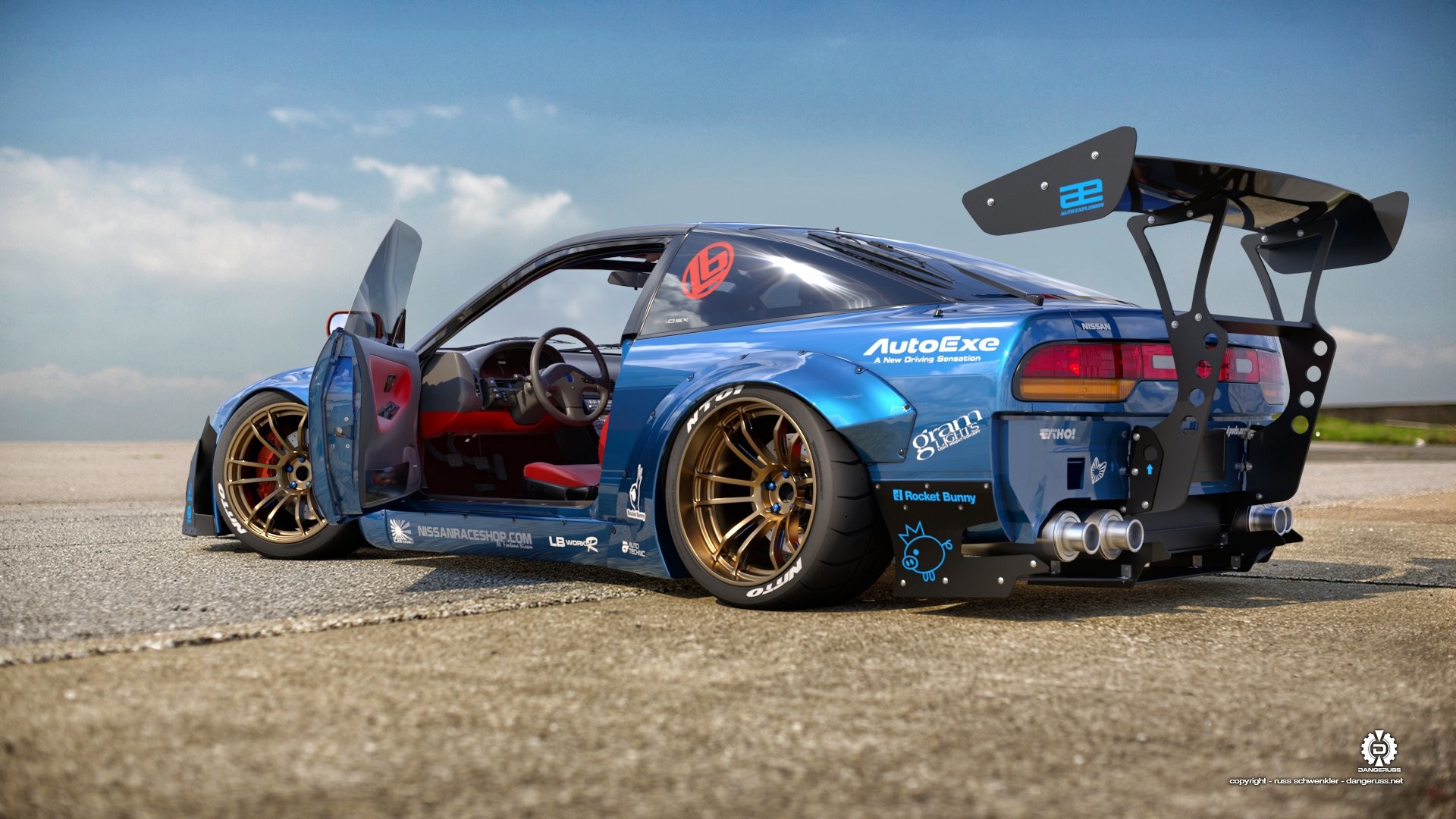 Nissan 240sx Nissan Car Vehicle Race Car Blue Car Wallpaper Nissan 240sx 19x1080 Wallpaper Teahub Io