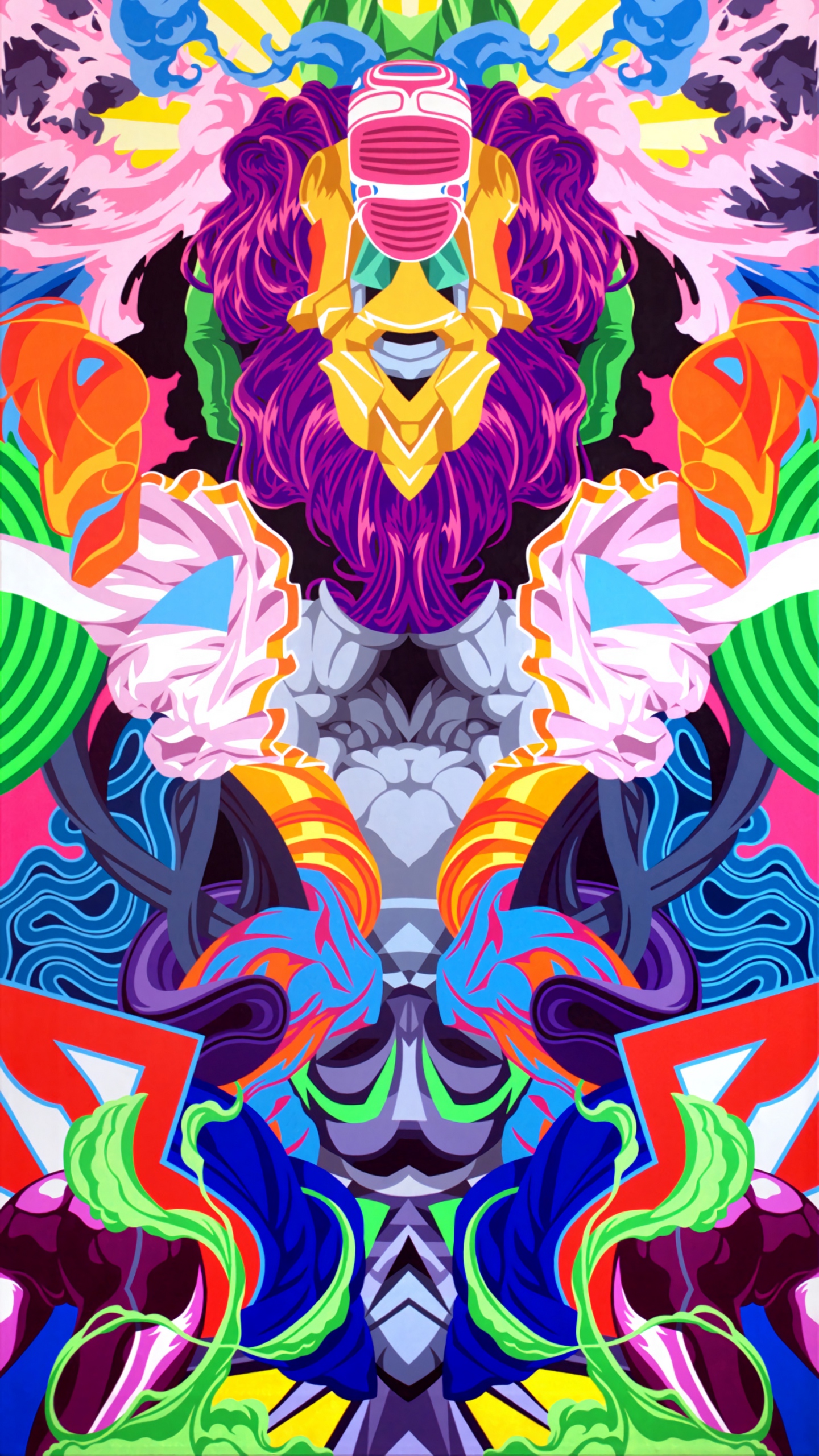 Wallpaper Patterns, Colorful, Abstract, Art - Psychedelic Wallpaper Iphone X - HD Wallpaper 