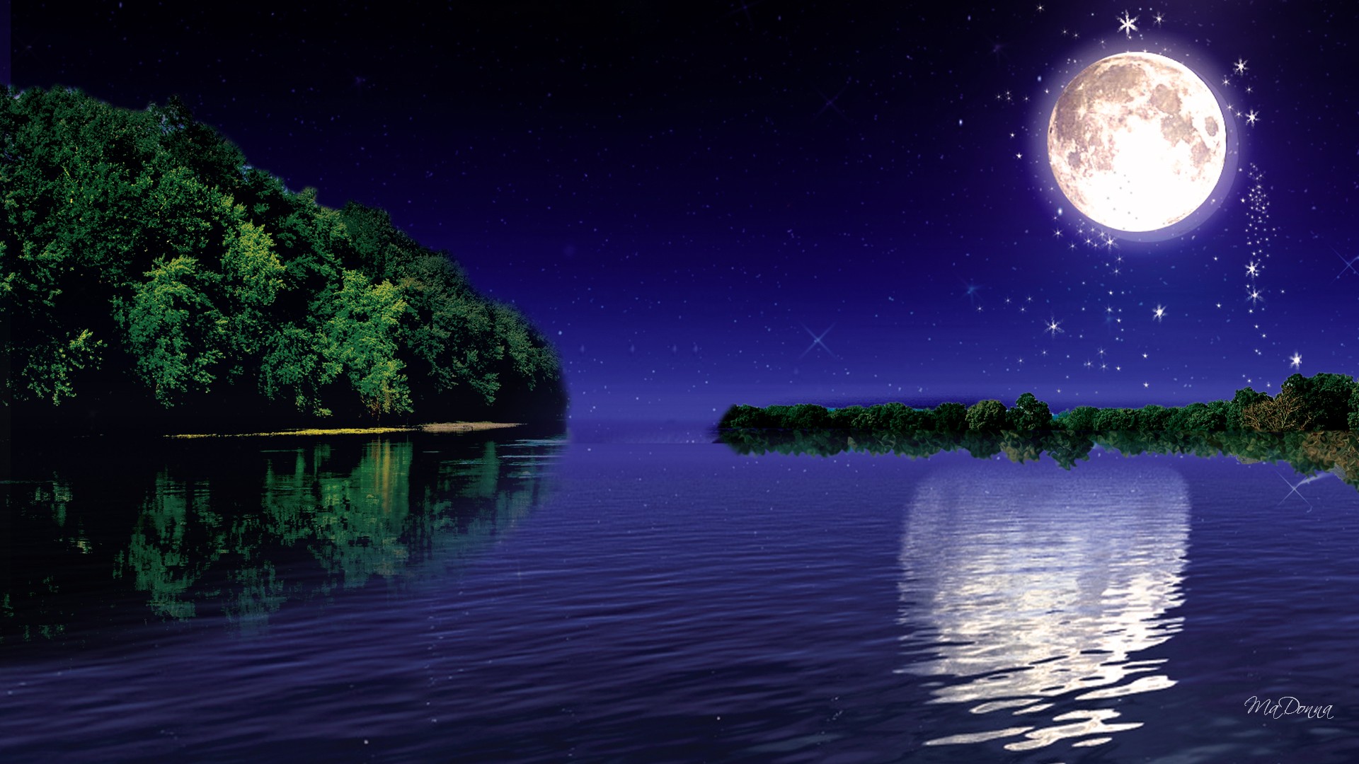 Moonlight Wallpaper Hd 1920x1080 Wallpaper Teahub io