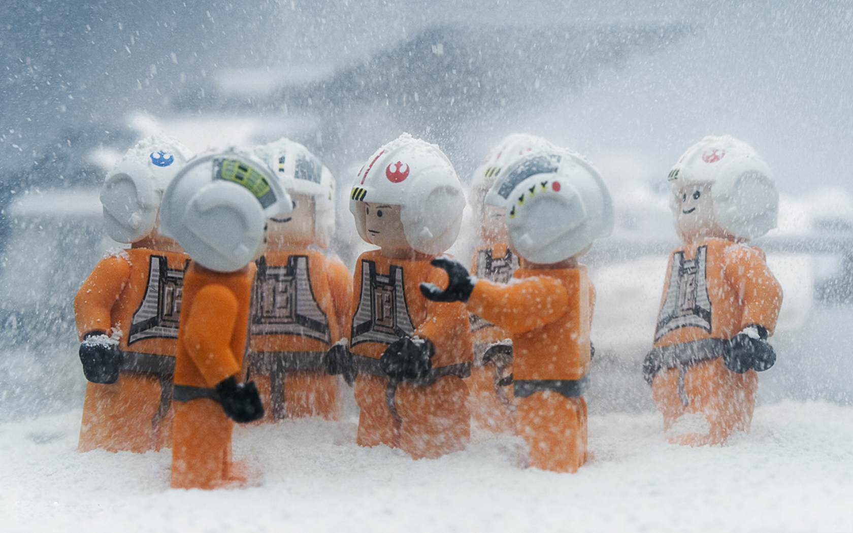 Lego Star Wars - Legos In The Snow - HD Wallpaper 