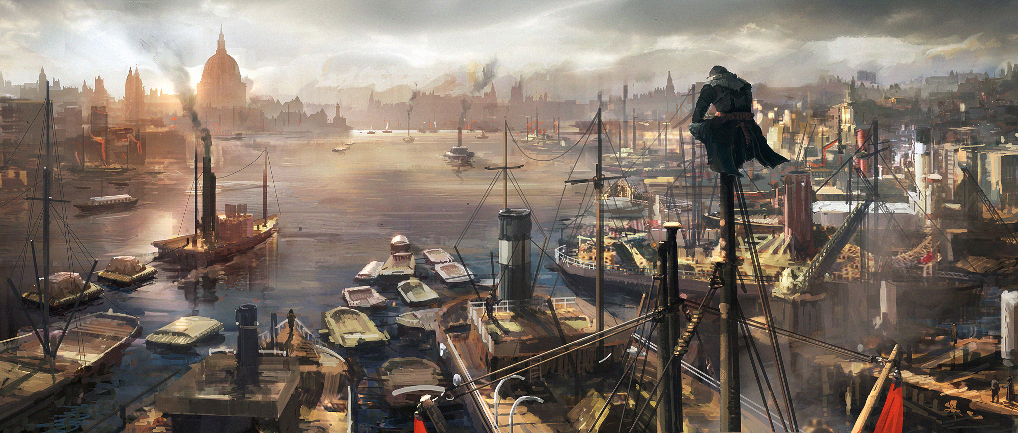 assassin s creed syndicate wallpaper 3500x1490 wallpaper teahub io teahub io