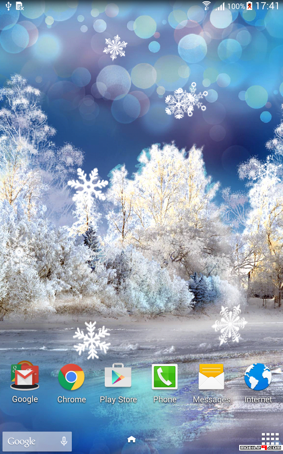 Обои Снегопад Телефон - HD Wallpaper 