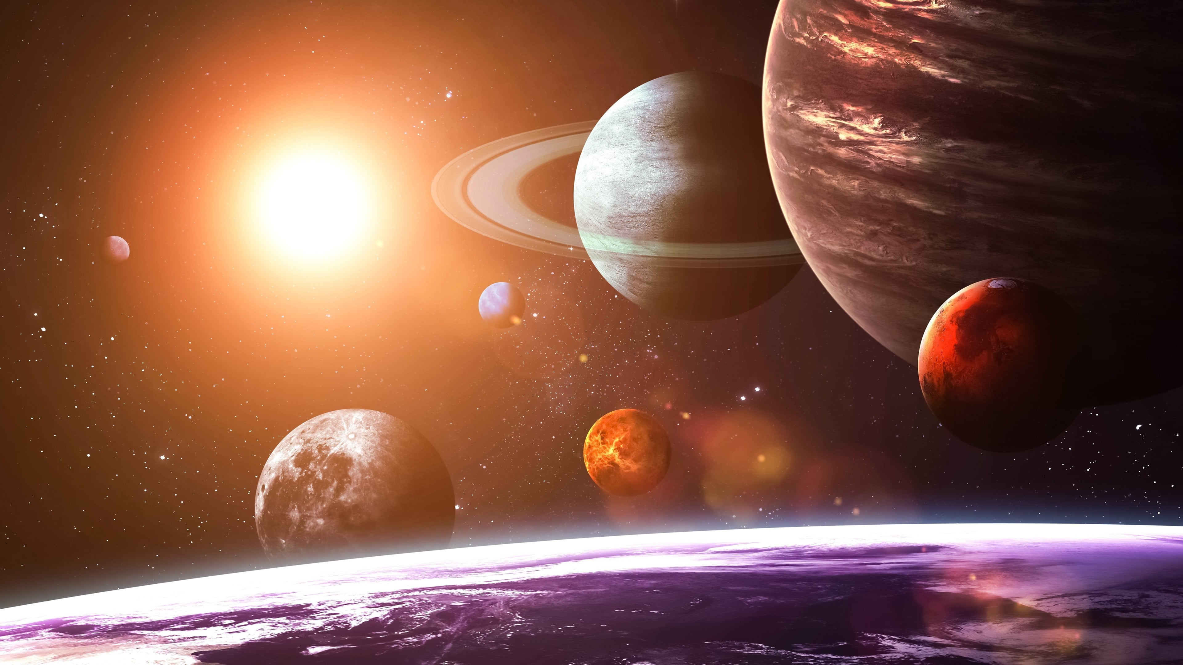 Solar System Planets 4k - 3840x2160 Wallpaper - teahub.io