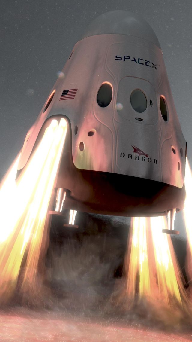 Download Spacex, Ship, Red Dragon, Mars - Space Ship - Teahub.io