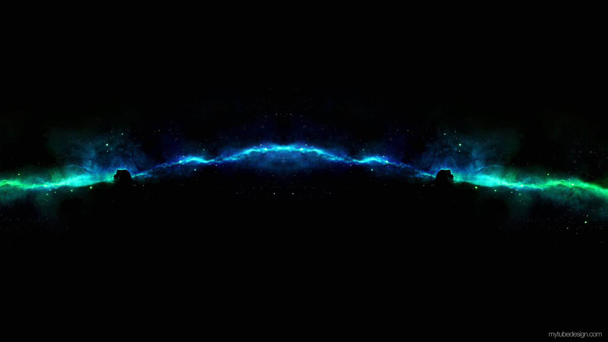 Black And Blue Youtube Channel Art - 2560x1440 Wallpaper 