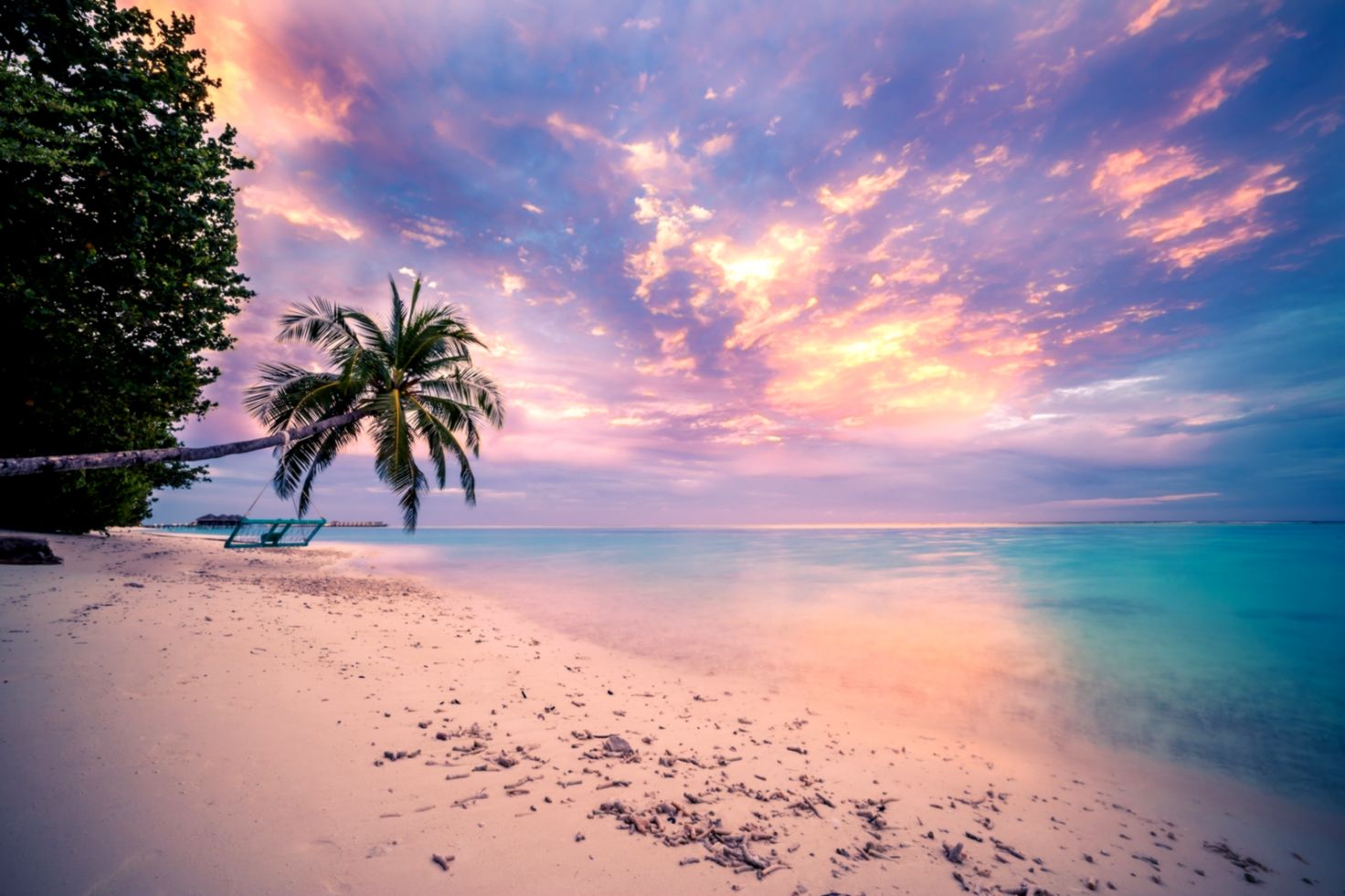 Tropical Beach Sunset Wallpaper And Background Image - Sunset Wallpaper ...