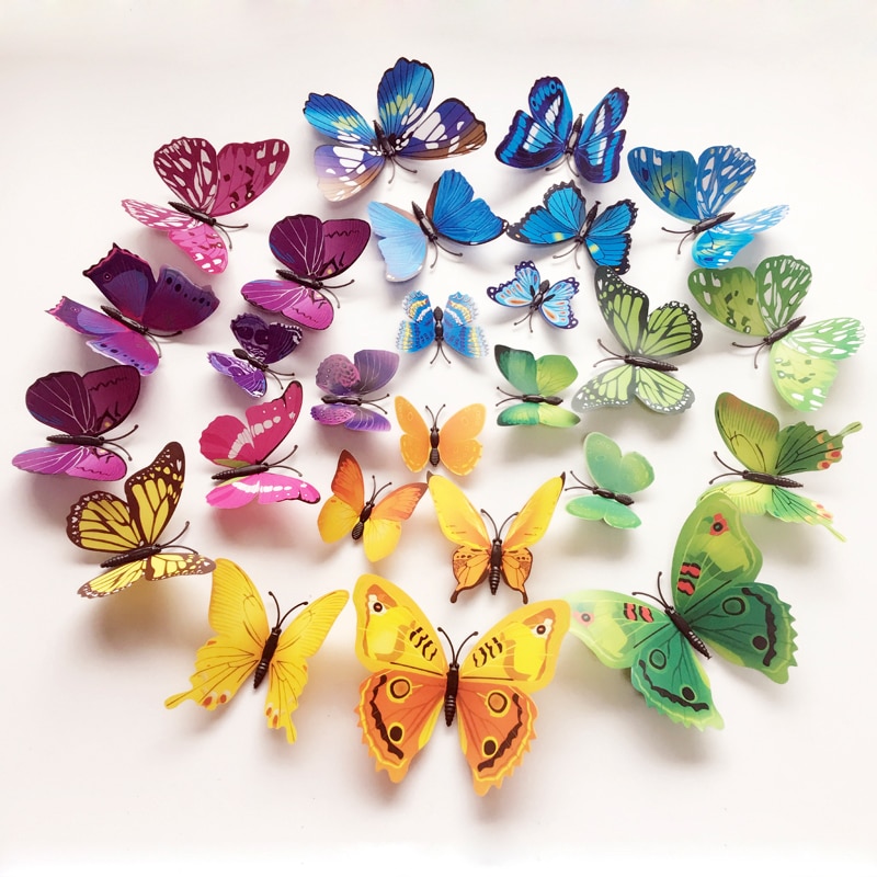 Download Butterfly Wall Stickers 3d 800x800 Wallpaper Teahub Io