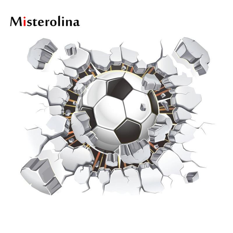 Misterolina Broken Football Sticker Bomb 3d Vivid Wall - Sticker Bomb - HD Wallpaper 