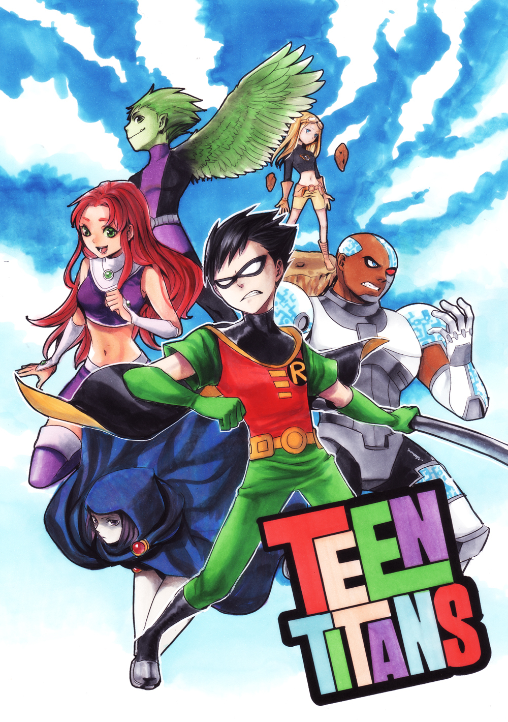 Teen Titans Wallpaper 1000x1420 Wallpaper Teahub Io