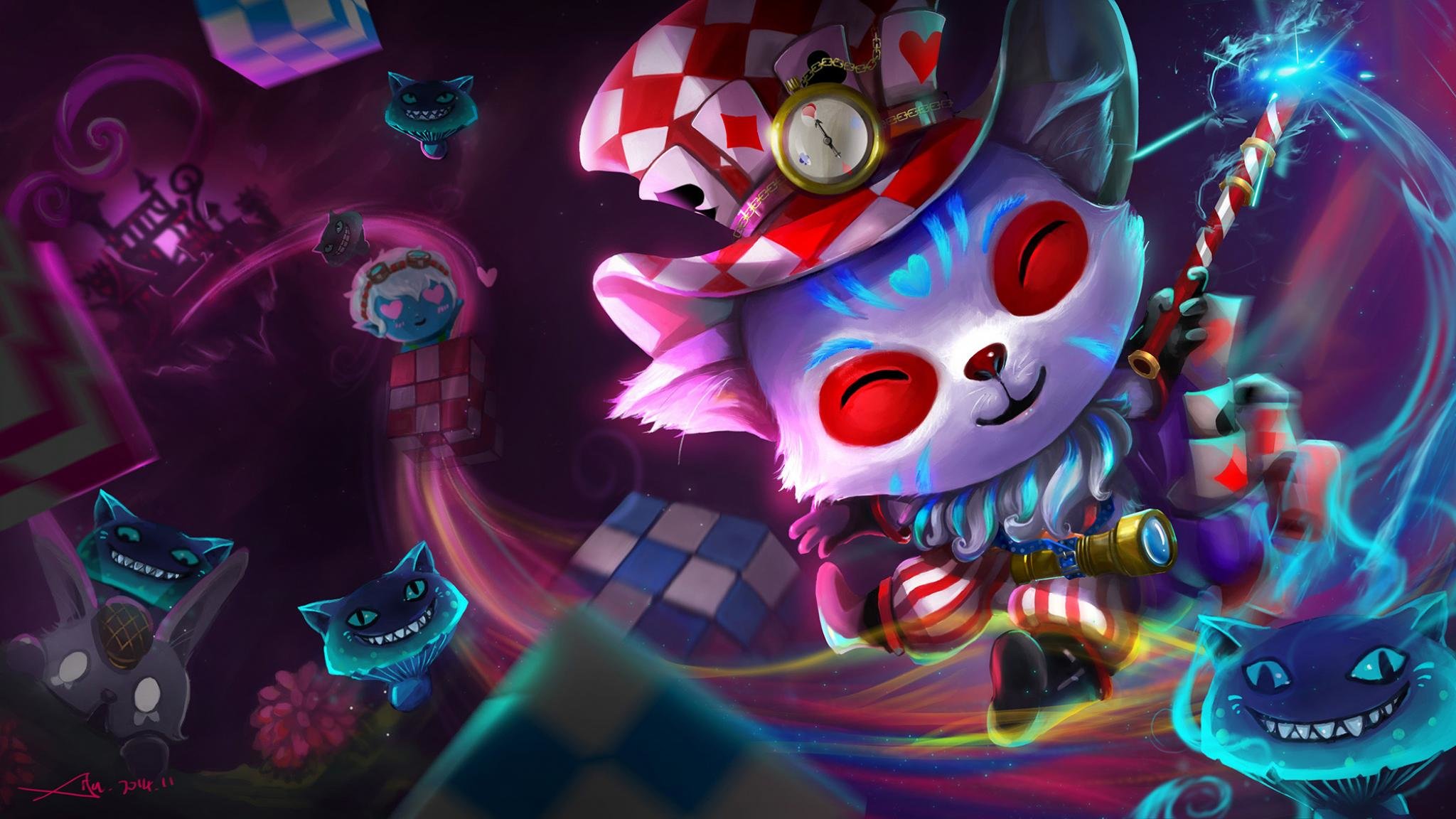 Free Teemo High Quality Wallpaper Id Teemo In Wonderland 2048x1152 Wallpaper Teahub Io