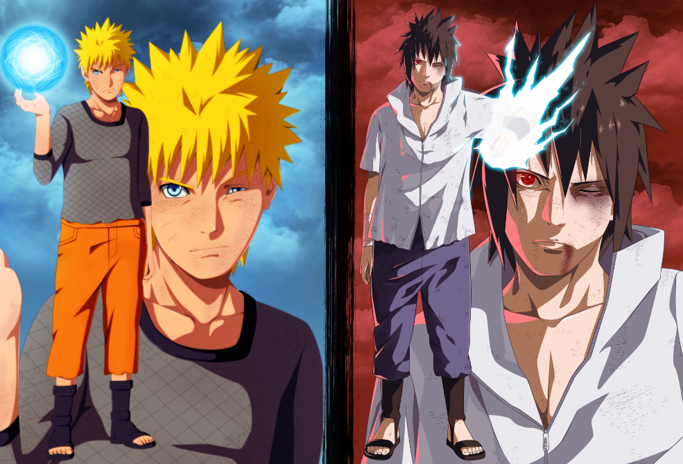 Naruto Uzumaki And Sasuke Uchiha Wallpaper Hd