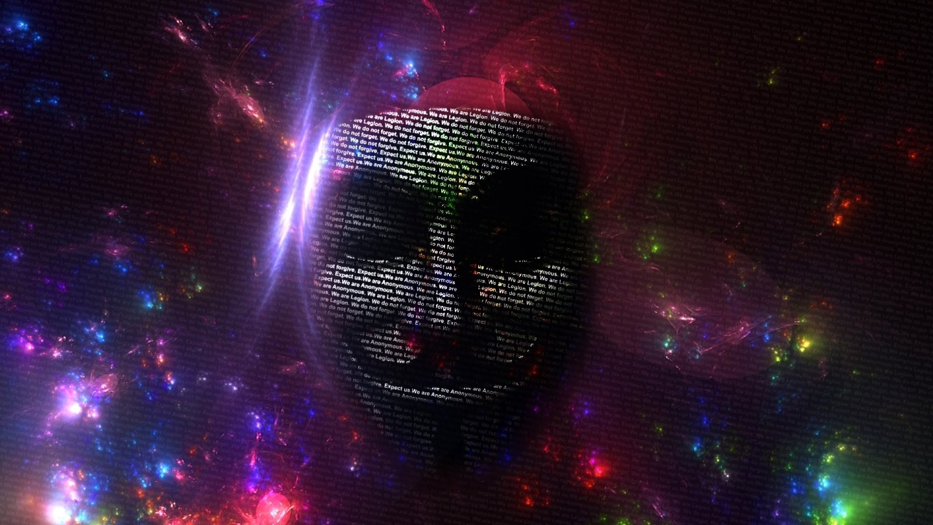 Colourful, Mask, Hacker,anonymous, Hacking,hd Abstract - Hacking