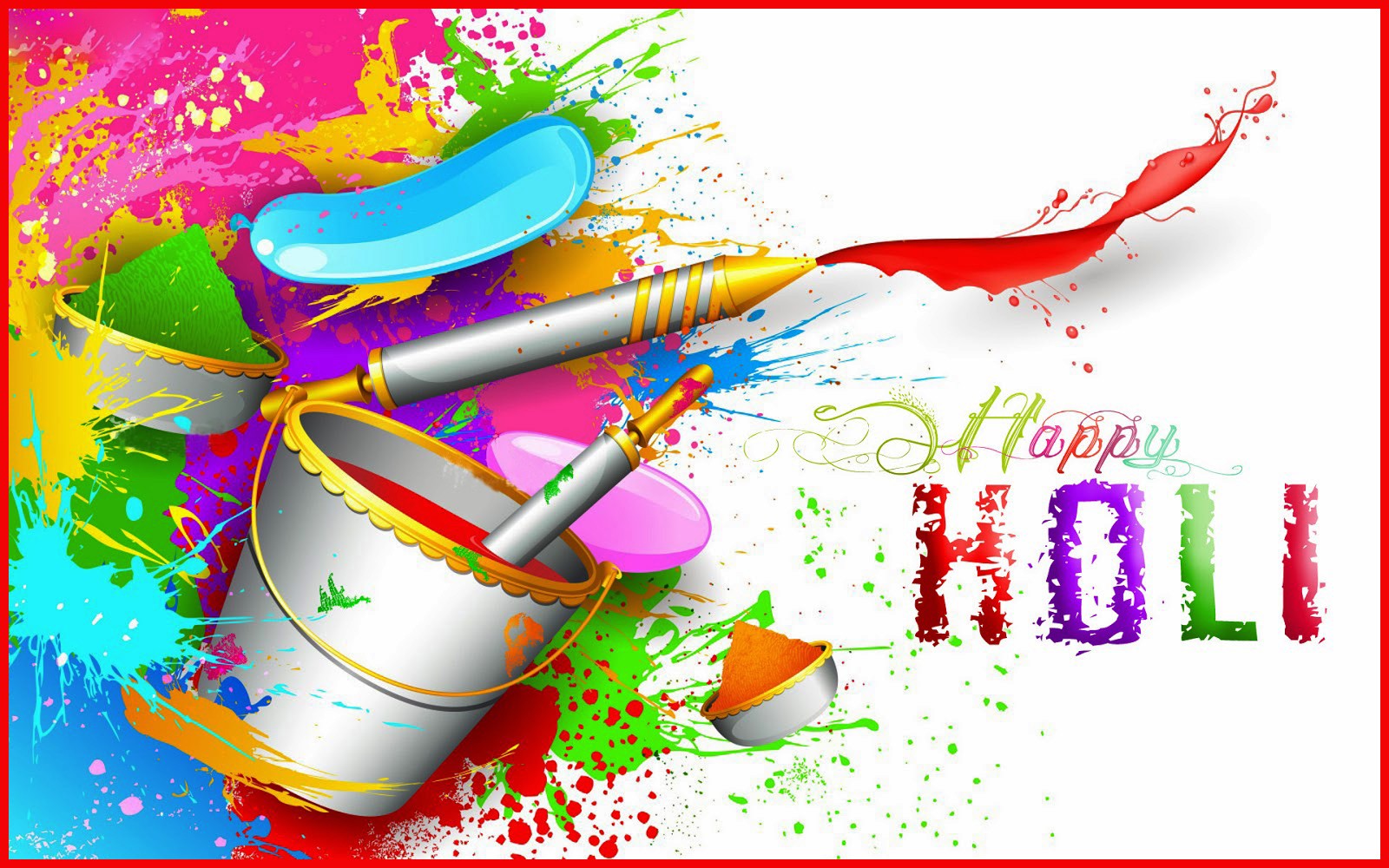 Happy Holi - Holi Background Full Hd - 1600x1000 Wallpaper 