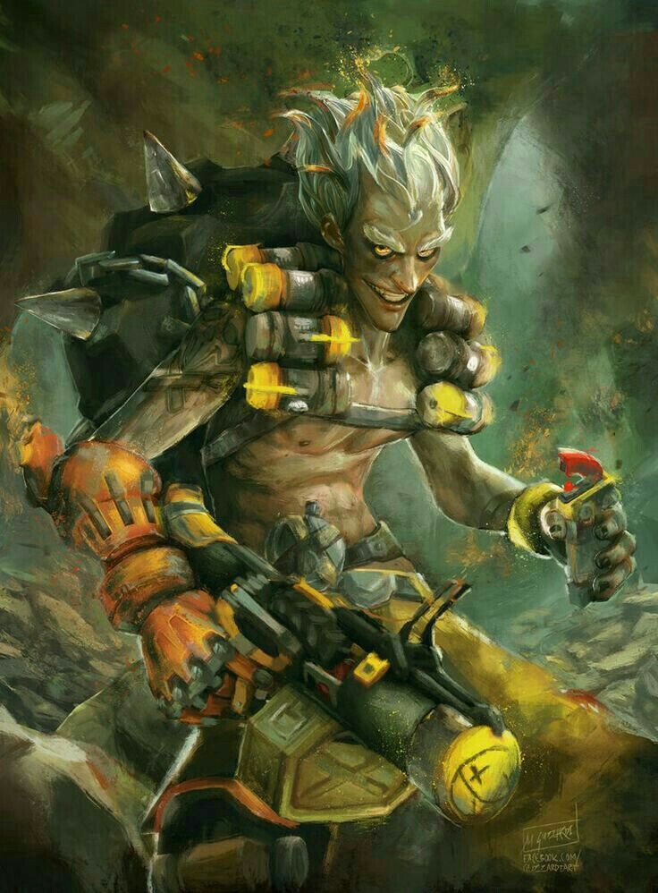 Junkrat Overwatch 736x998 Wallpaper Teahub Io