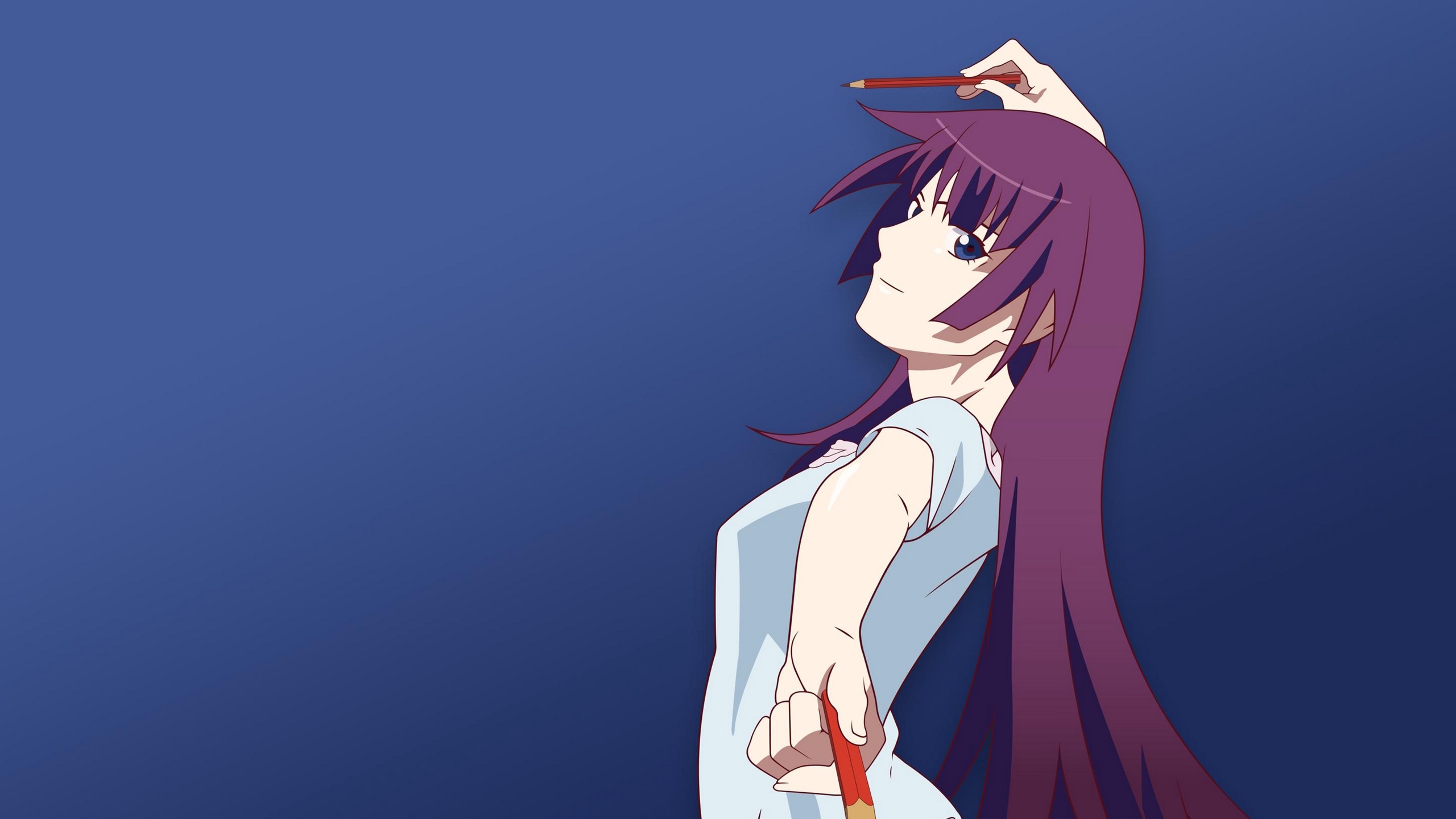 wallpaper senjougahara hitagi monogatari series girl hitagi senjougahara wallpaper phone 2560x1440 wallpaper teahub io hitagi senjougahara wallpaper phone