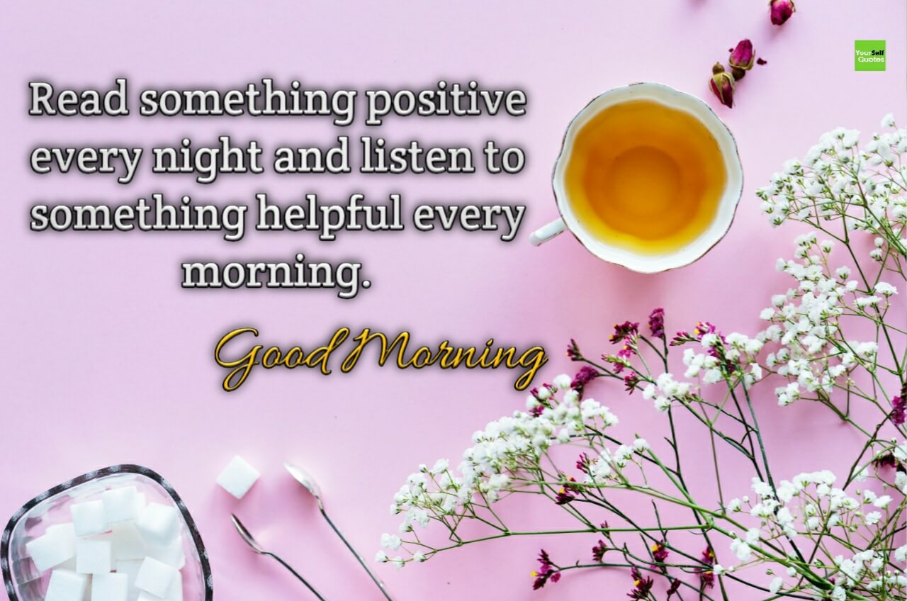 Good Morning Quotes Images - Tea And Flower - 1280x848 Wallpaper ...