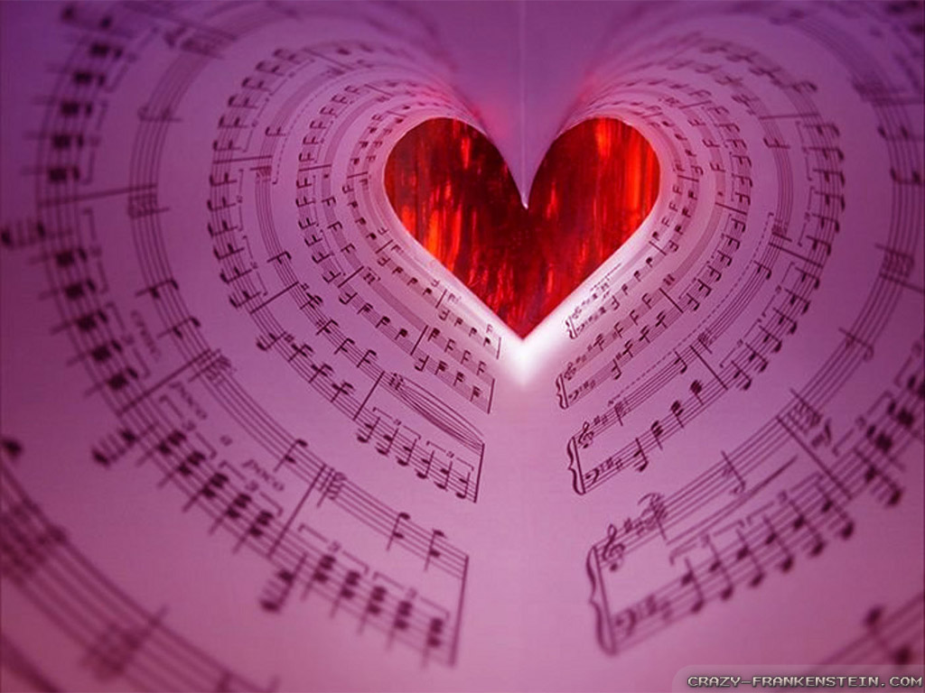 Lovely Wallpapers - Singing Heart - 1024x768 Wallpaper 