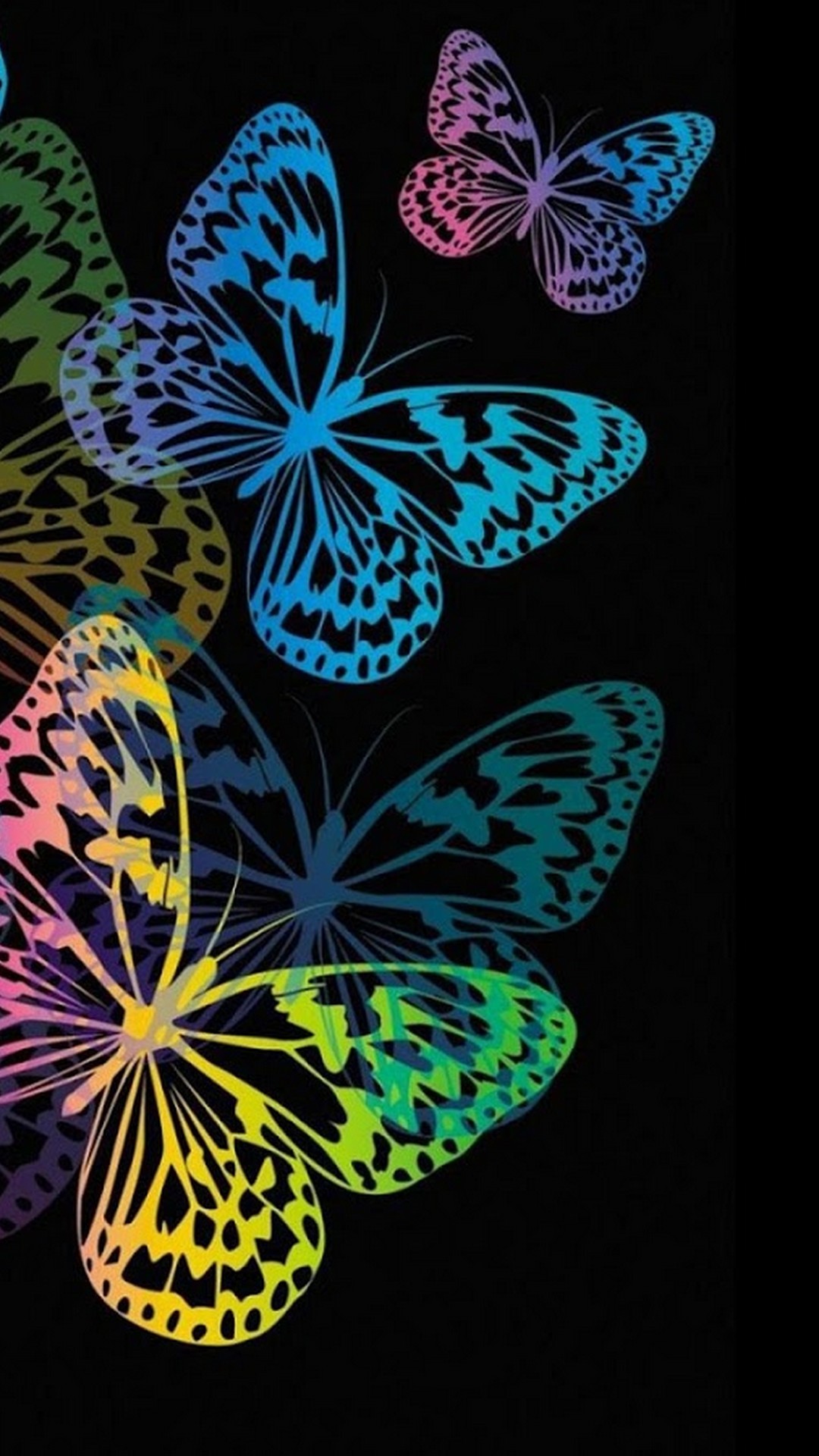 Butterfly Wallpaper For Mobile Android - Fondo De Pantalla De Mariposas En  Movimiento - 1080x1920 Wallpaper - teahub.io