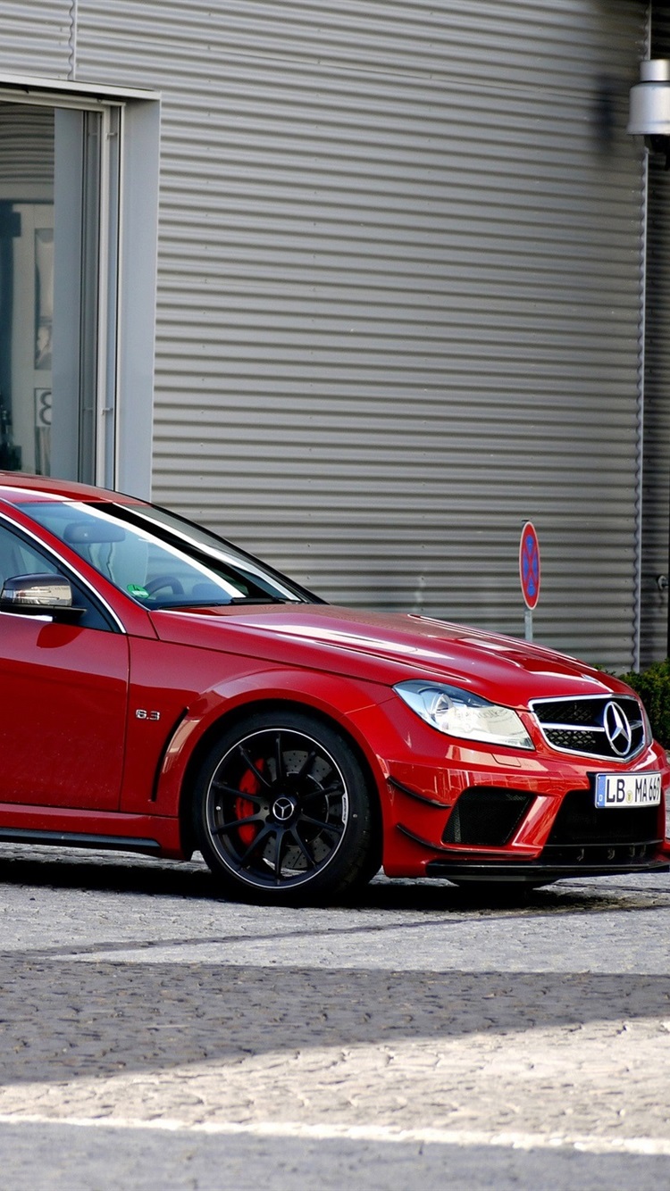 Mercedes C63 Amg Black Series Red 750x1334 Wallpaper Teahub Io